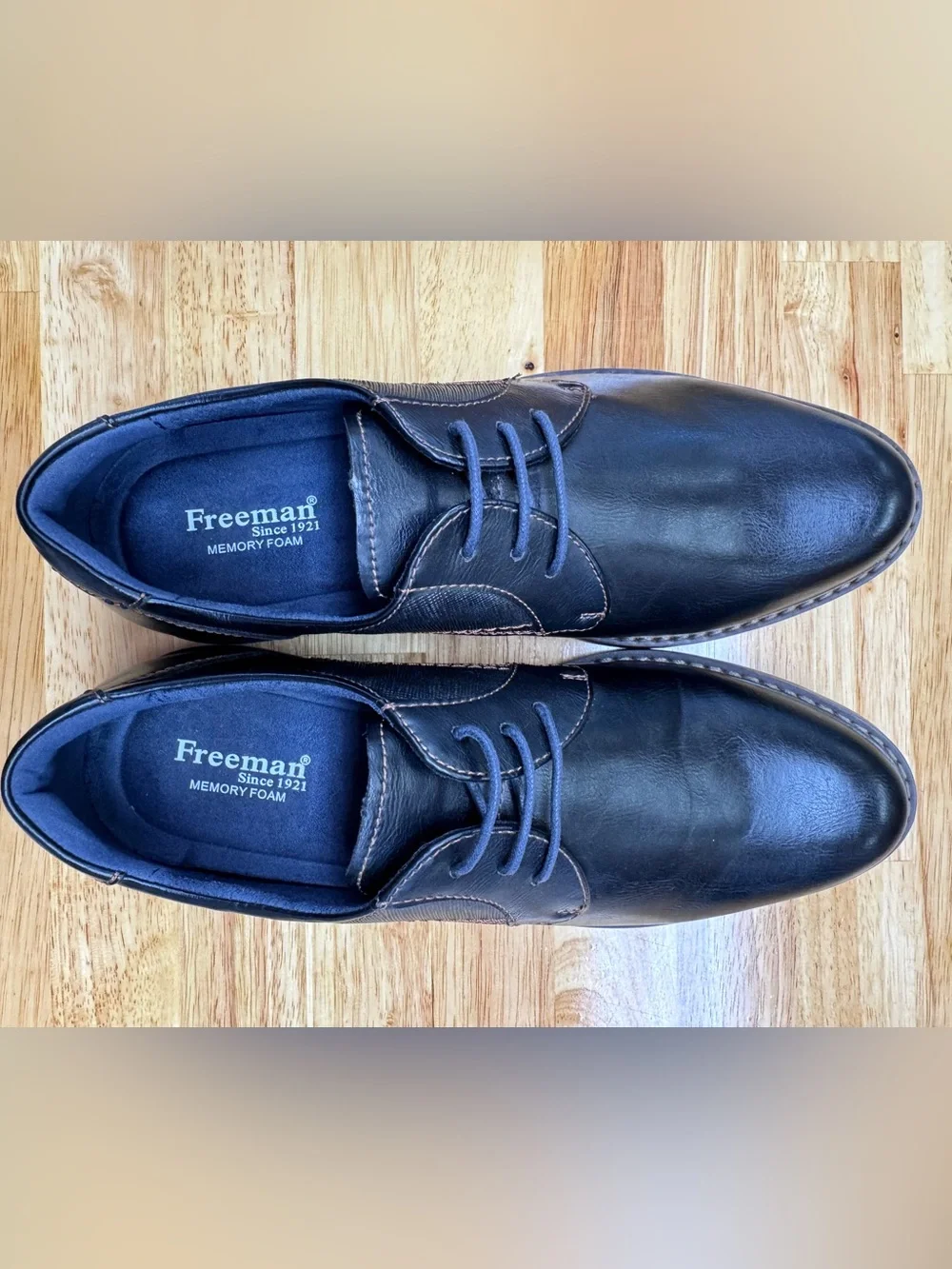 Freeman Ronan Men's Black Lace-Up Dress Shoes